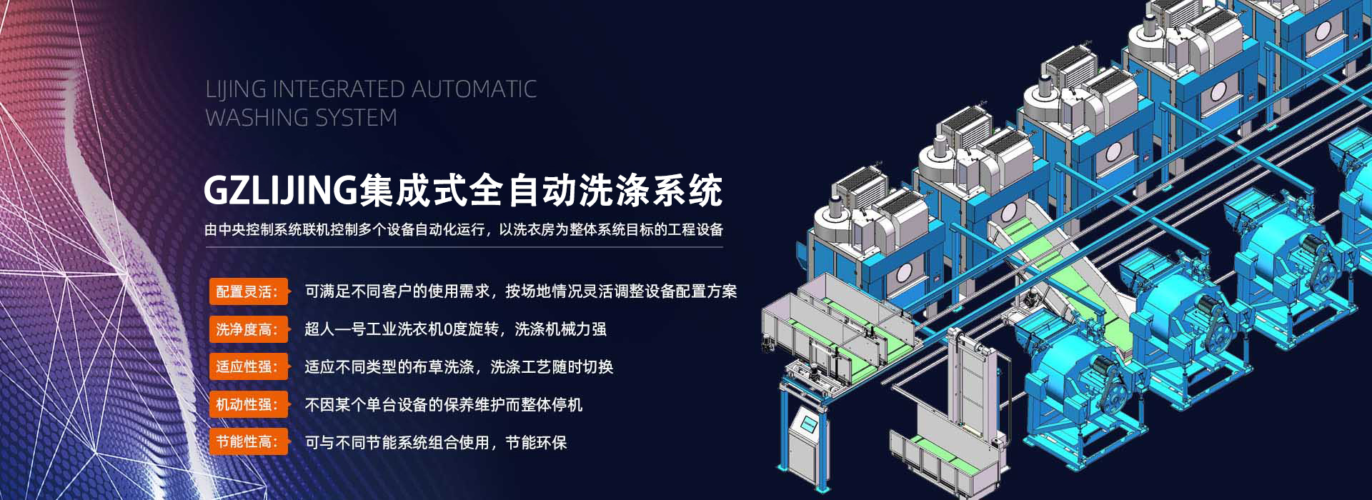 力净集成式全自动洗涤系统